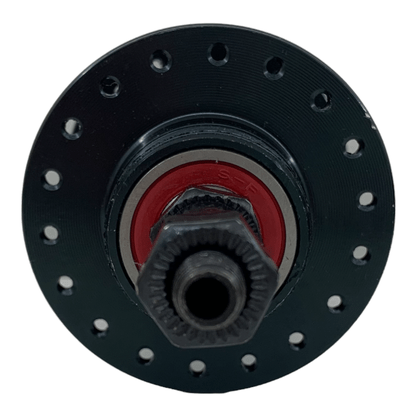 Cubo Rosca Crazy Move 36f Alumínio Disco Dianteiro e Traseiro Preto