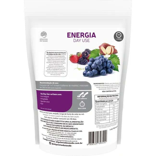 Energi Day Alquimia Frutas Silvestres 350gㅤㅤㅤㅤㅤㅤㅤㅤㅤㅤㅤㅤㅤ