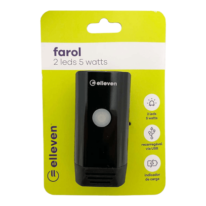 Farol Elleven 2 LEDs 5w Bateria