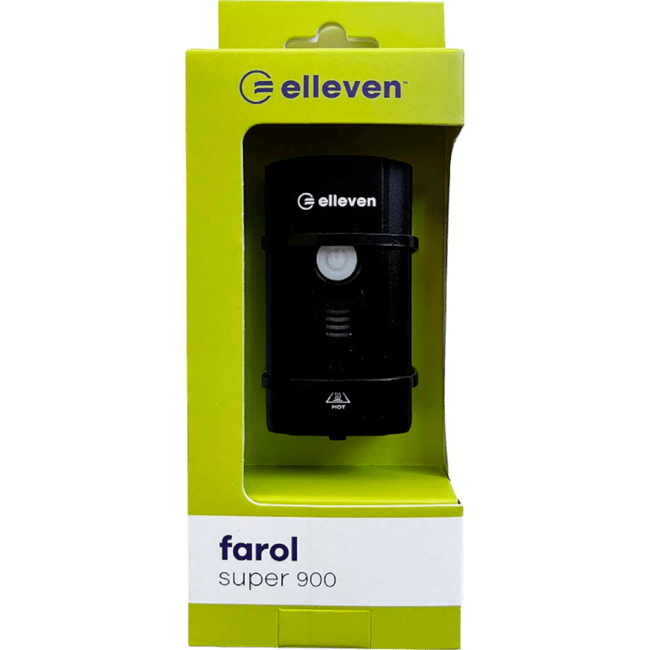 Farol Elleven Super Aluminio 900 Lumens Preto