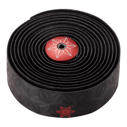 Fita de Guidão Supacaz Super Sticky Kush Tape Classic Preto e Vermelho