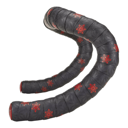 Fita de Guidão Supacaz Super Sticky Kush Tape Classic Preto e Vermelho