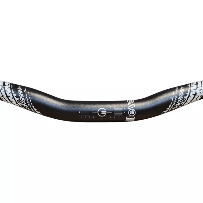 Guidão Elleven Alumínio T6 760 mm x 31.8 mm Preto e Branco