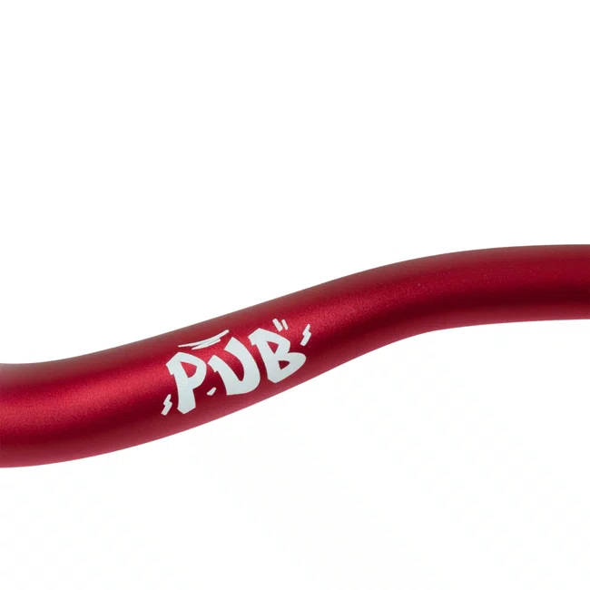 Guidão Hupi Pub Rise 31.8 x 800mm Vermelho