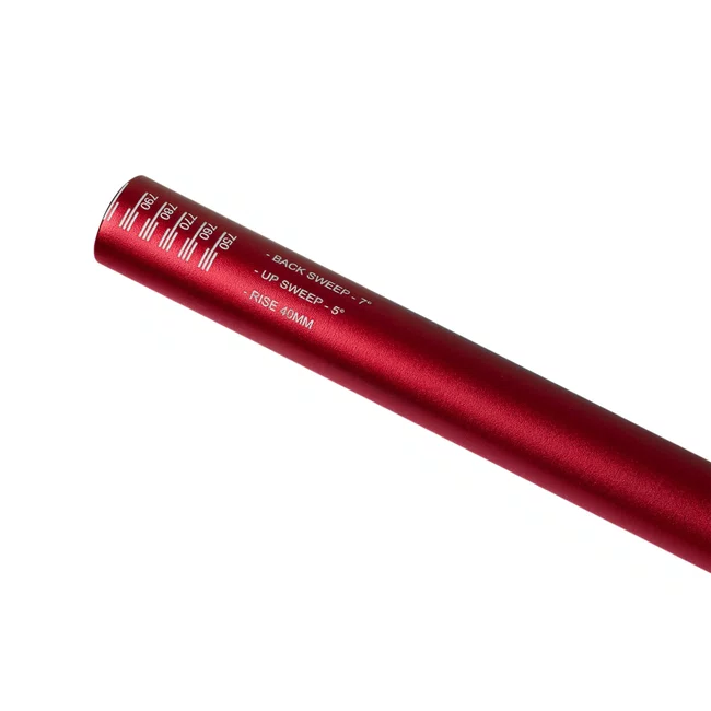 Guidão Hupi Pub Rise 31.8 x 800mm Vermelho