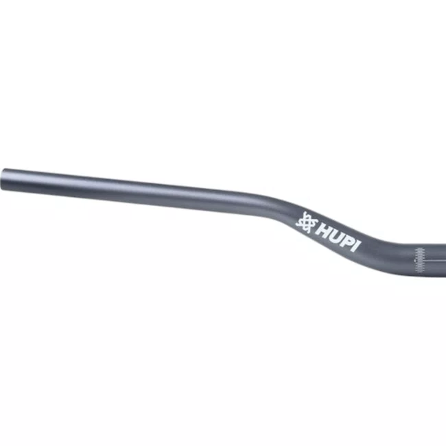 Guidão Hupi Pub Rise 40 Up 5 Back 7 31.8mm x 800mm Grafite ㅤㅤㅤㅤ