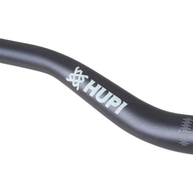 Guidão Hupi Pub Rise 40 Up 5 Back 7 31.8mm x 800mm Grafite ㅤㅤㅤㅤ