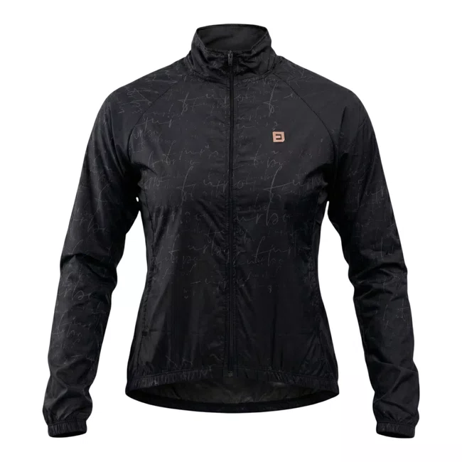 Jaqueta Corta Fento Furbo Feminino Side Script Preta ﾠﾠ