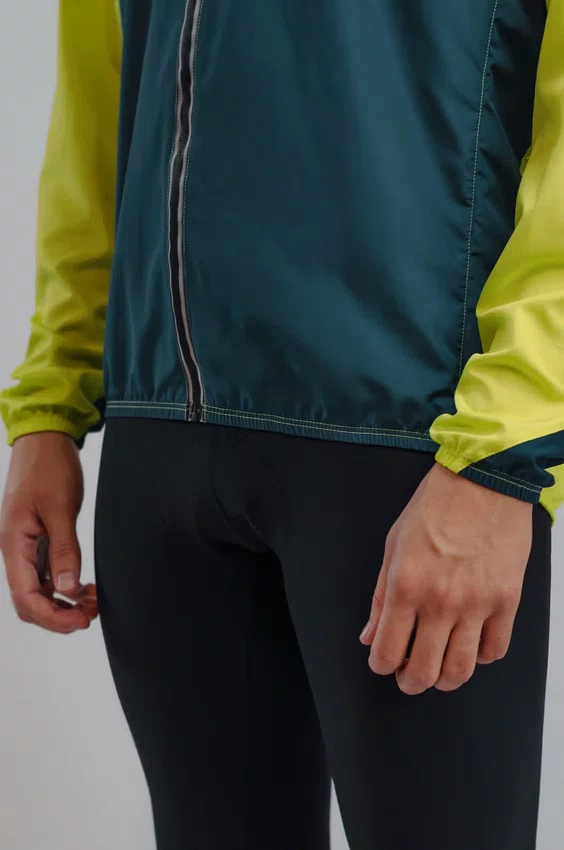 Jaqueta corta vento free force masculina classic simic azul/verde- lima