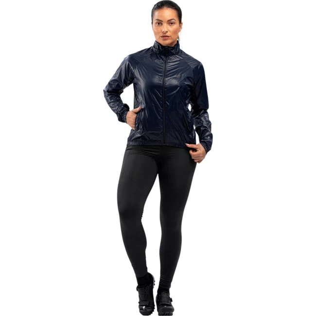 Jaqueta Corta Vento Furbo Feminino Side Bariloche Azul Marinho