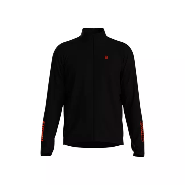 Jaqueta Furbo Casual Velluto Peluciada Unissex Preta e Laranja