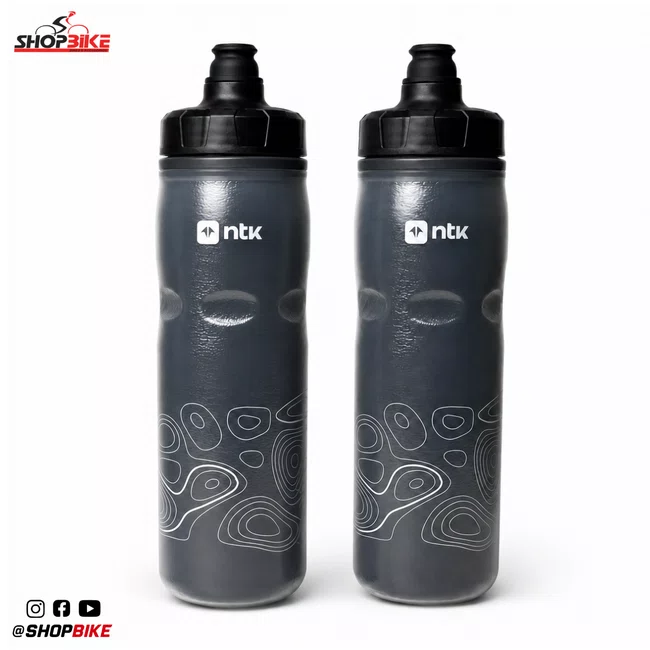 Kit 2 Caramanholas NTK Squeeze 600ml Preta/Preta