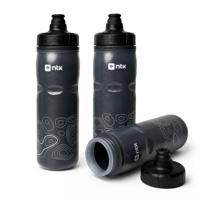 Kit 2 Caramanholas NTK Squeeze 600ml Preta/Preta