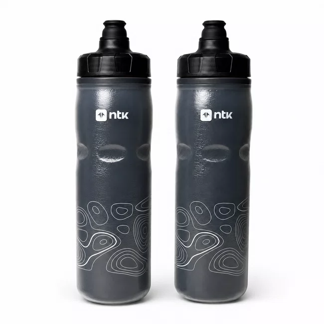Kit 2 Caramanholas NTK Squeeze 600ml Preta/Preta
