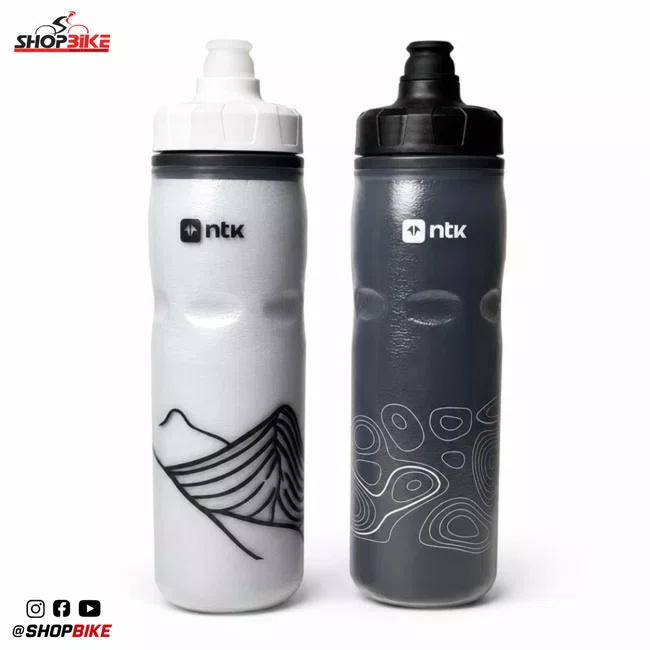 Kit 2 Caramanholas NTK Squeeze 600ml Preta/Branco