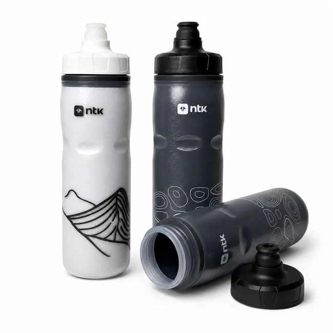 Kit 2 Caramanholas NTK Squeeze 600ml Preta/Branco