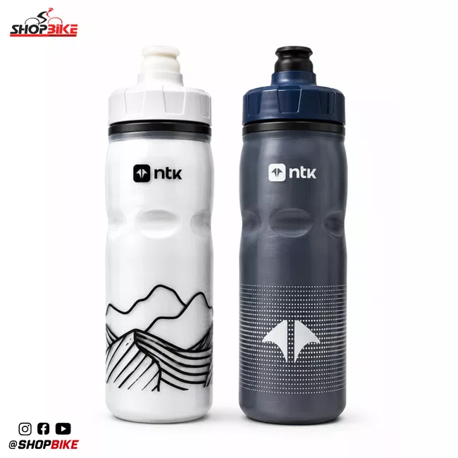 Kit 2 Caramanholas NTK Squeeze 600ml Branca/Azul