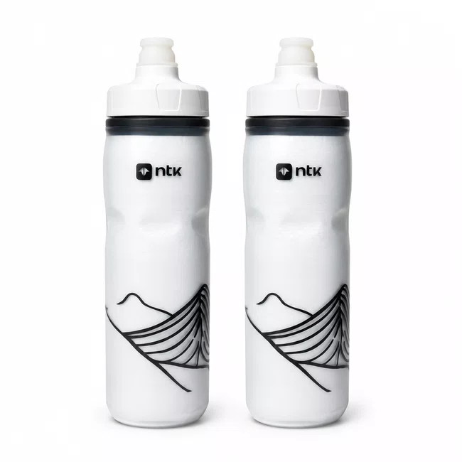 Kit 2 Caramanholas NTK Squeeze 600ml Branca/Branca
