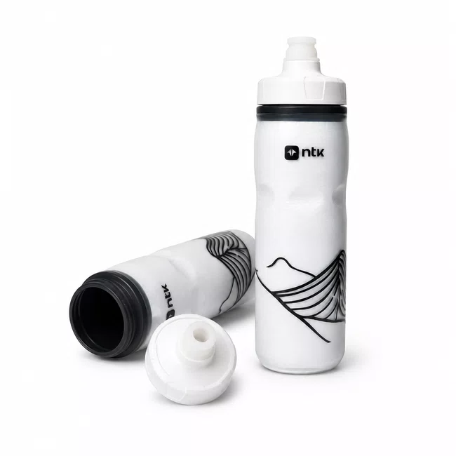 Kit 2 Caramanholas NTK Squeeze 600ml Branca/Branca