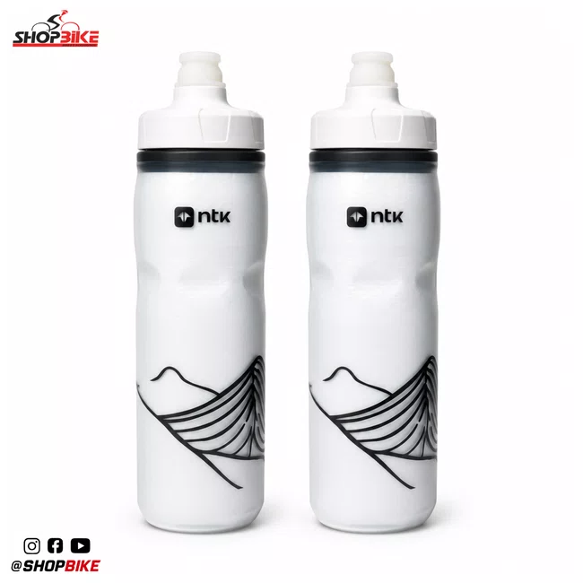 Kit 2 Caramanholas NTK Squeeze 600ml Branca/Branca