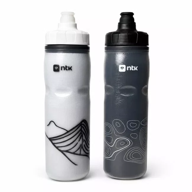 Kit 2 Caramanholas NTK Squeeze 600ml Preta/Branco