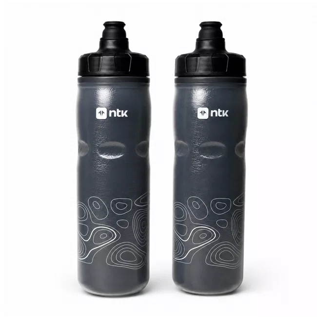 Kit 2 Caramanholas NTK Squeeze 600ml Preta/Preta