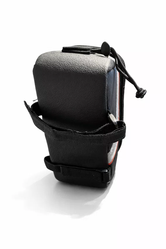 Kit bolsa de quadro e selim bin´g preta/cinza