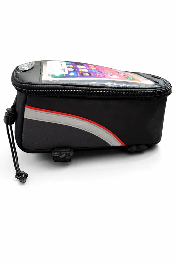 Kit bolsa de quadro e selim bin´g preta/cinza