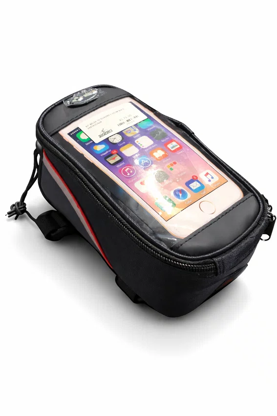 Kit bolsa de quadro e selim bin´g preta/cinza