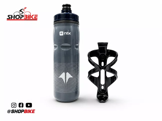 Kit Caramanhola Squeeze NTK Azul 600ml + Suporte WG Sports