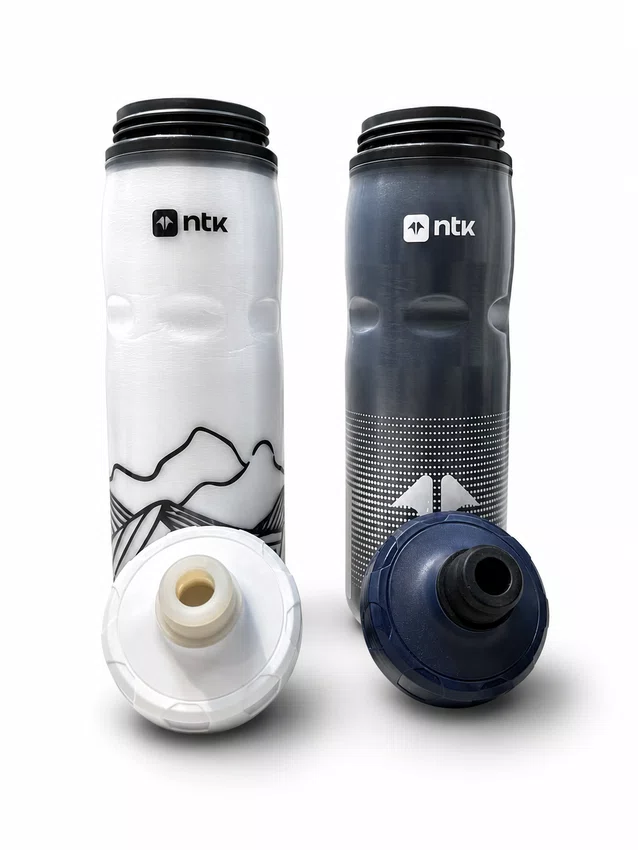 Kit 2 Caramanholas NTK Squeeze 600ml Branca/Azul