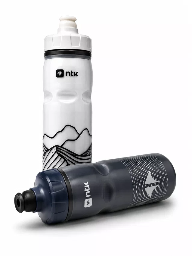 Kit 2 Caramanholas NTK Squeeze 600ml Branca/Azul