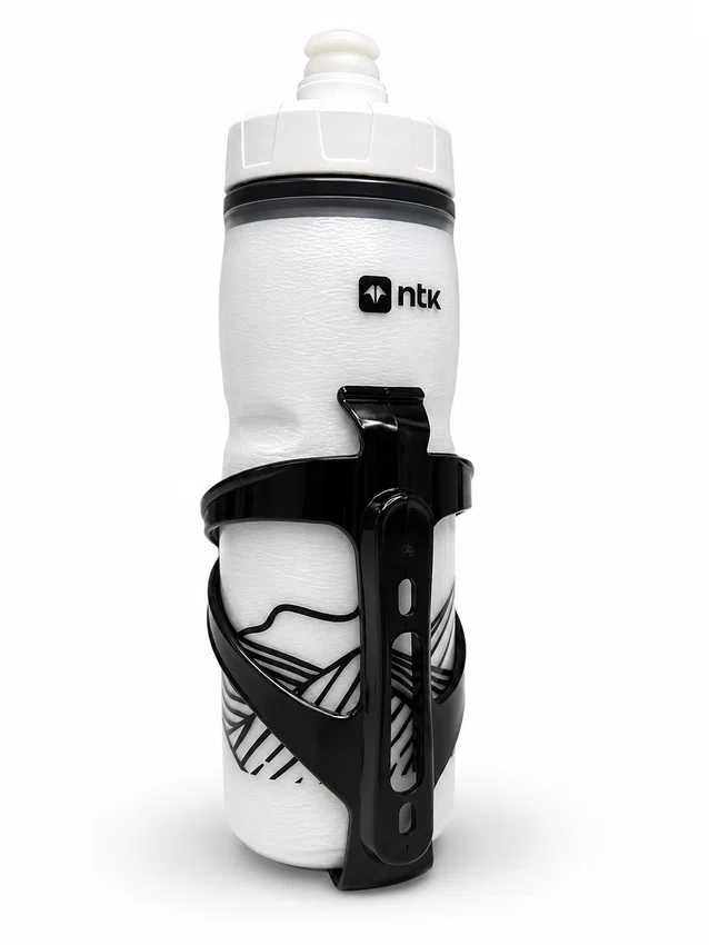 Kit Caramanhola Squeeze NTK Branca 600ml + Suporte WG Sports