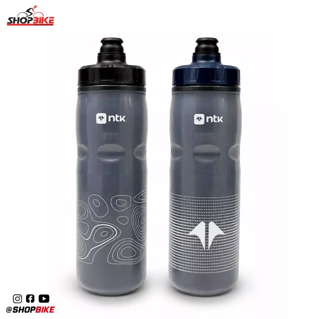 Kit 2 Caramanholas NTK Squeeze 600ml Preta/Azul