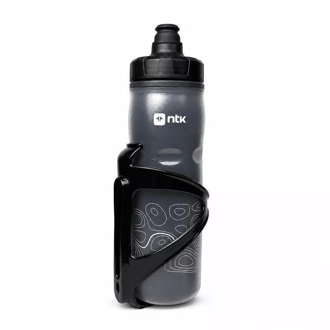 Kit Caramanhola Squeeze NTK Branca 600ml + Suporte WG Sports