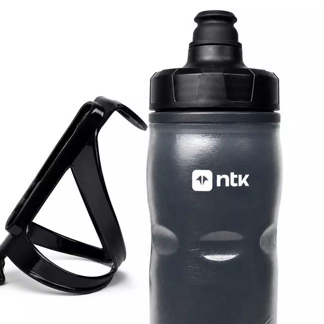 Kit Caramanhola Squeeze NTK Branca 600ml + Suporte WG Sports
