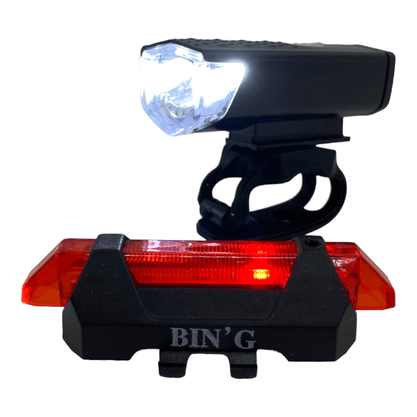 Kit Farol e Sinalizador USB 300 Lumens