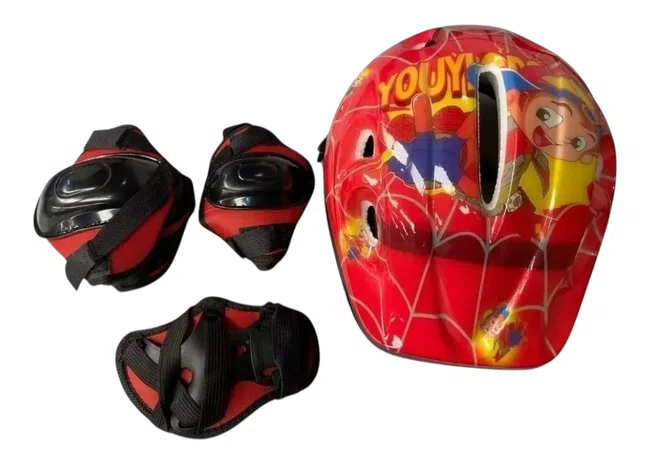 Kit Proteção Infantil Completo Vermelho