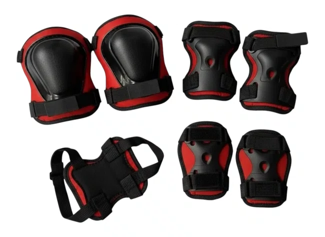Kit Proteção Infantil Completo Vermelho