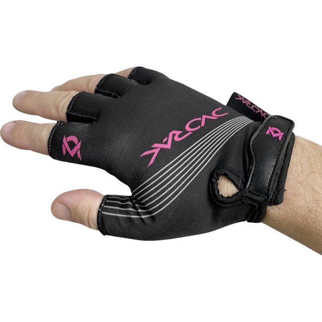 Luva Dedo Curto Dvorak 8203 Preto e Rosa