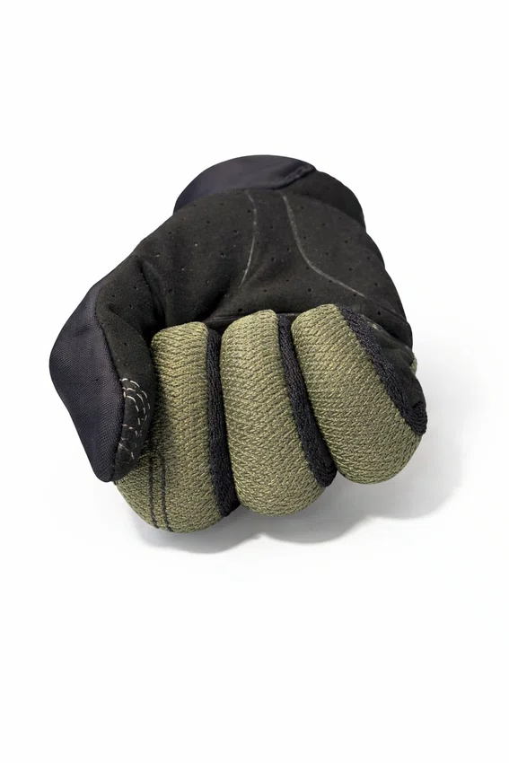 Luva giro trixter dedo longo verde/preto