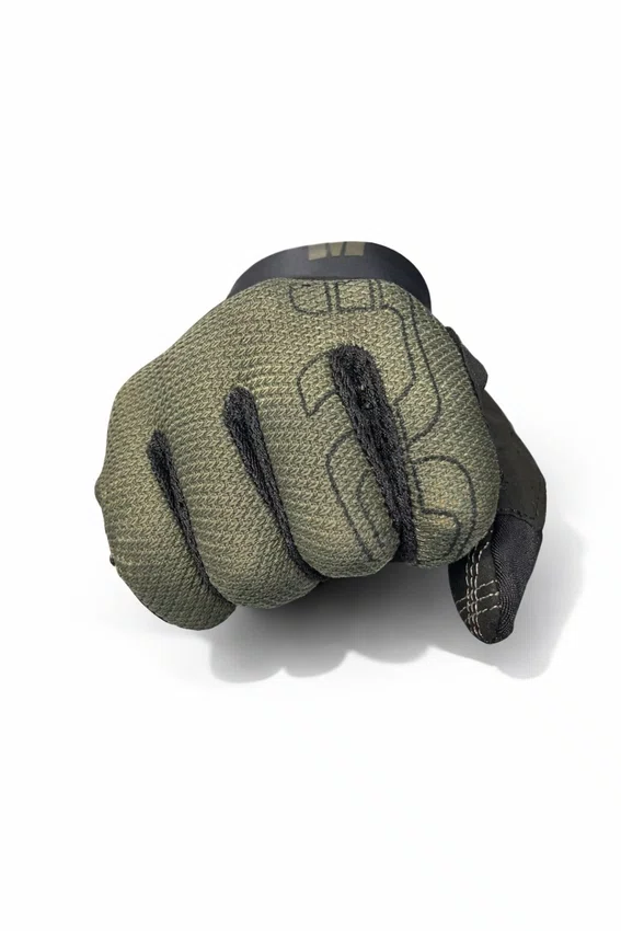 Luva giro trixter dedo longo verde/preto