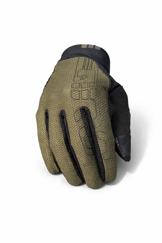 Luva giro trixter dedo longo verde/preto
