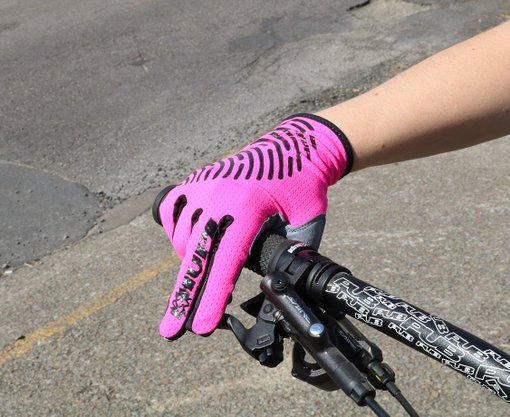 Luva Ciclismo Hupi Bio Full Dedo Longo Rosa