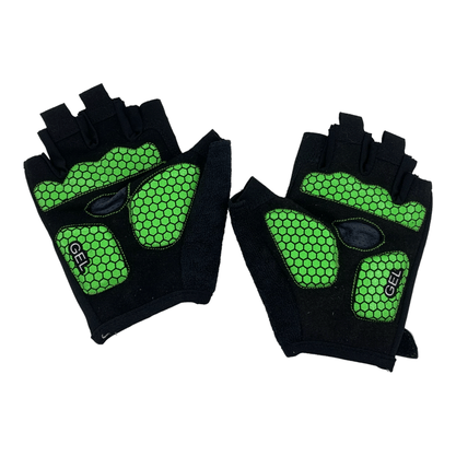 Luva Ciclismo Sky Nano Gel Preto e Verde