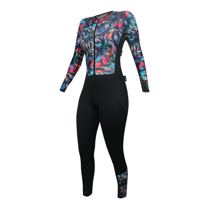 Macacão Sport Xtreme Comfort Agra Azul e Branco e Rosa