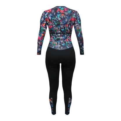 Macacão Sport Xtreme Comfort Agra Azul e Branco e Rosa
