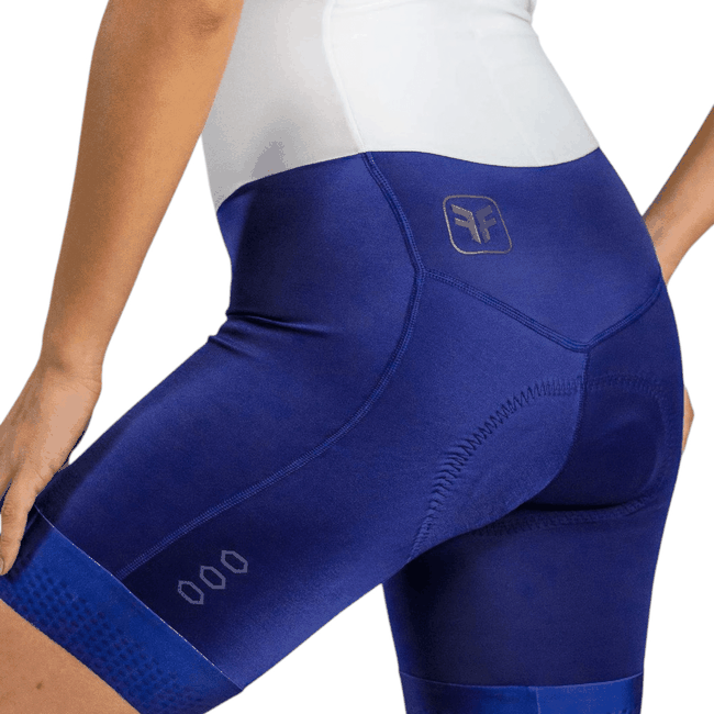 Macaquinho Free Force Feminino Training Azul e Branco