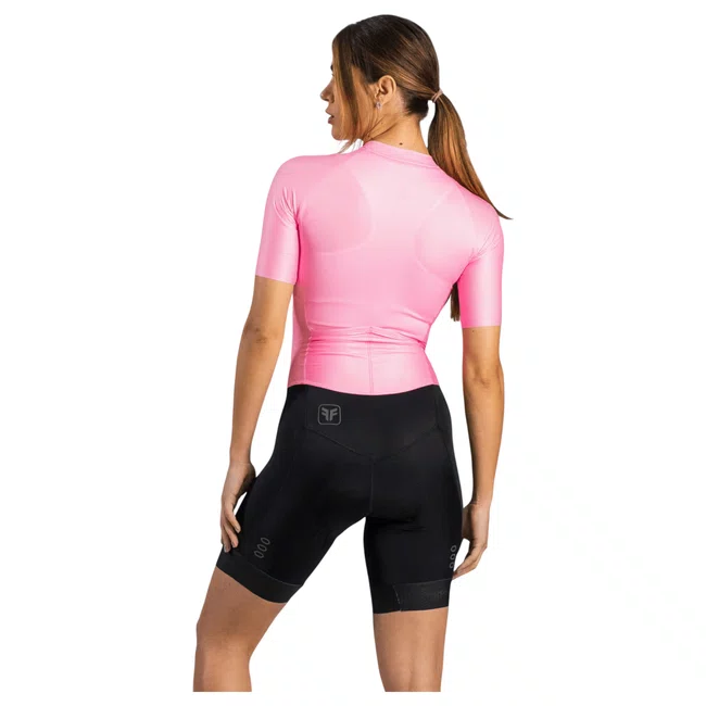 Macaquinho Free Force Feminino Training Bloom Preto e Rosa