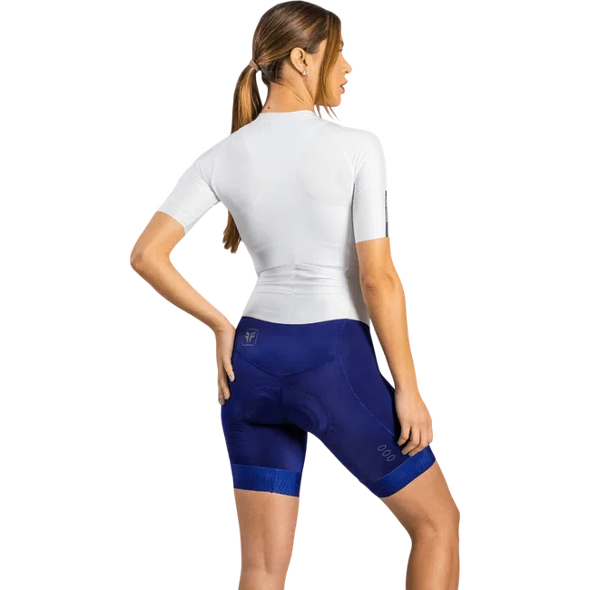 Macaquinho Free Force Feminino Training Navy Azul e Branco